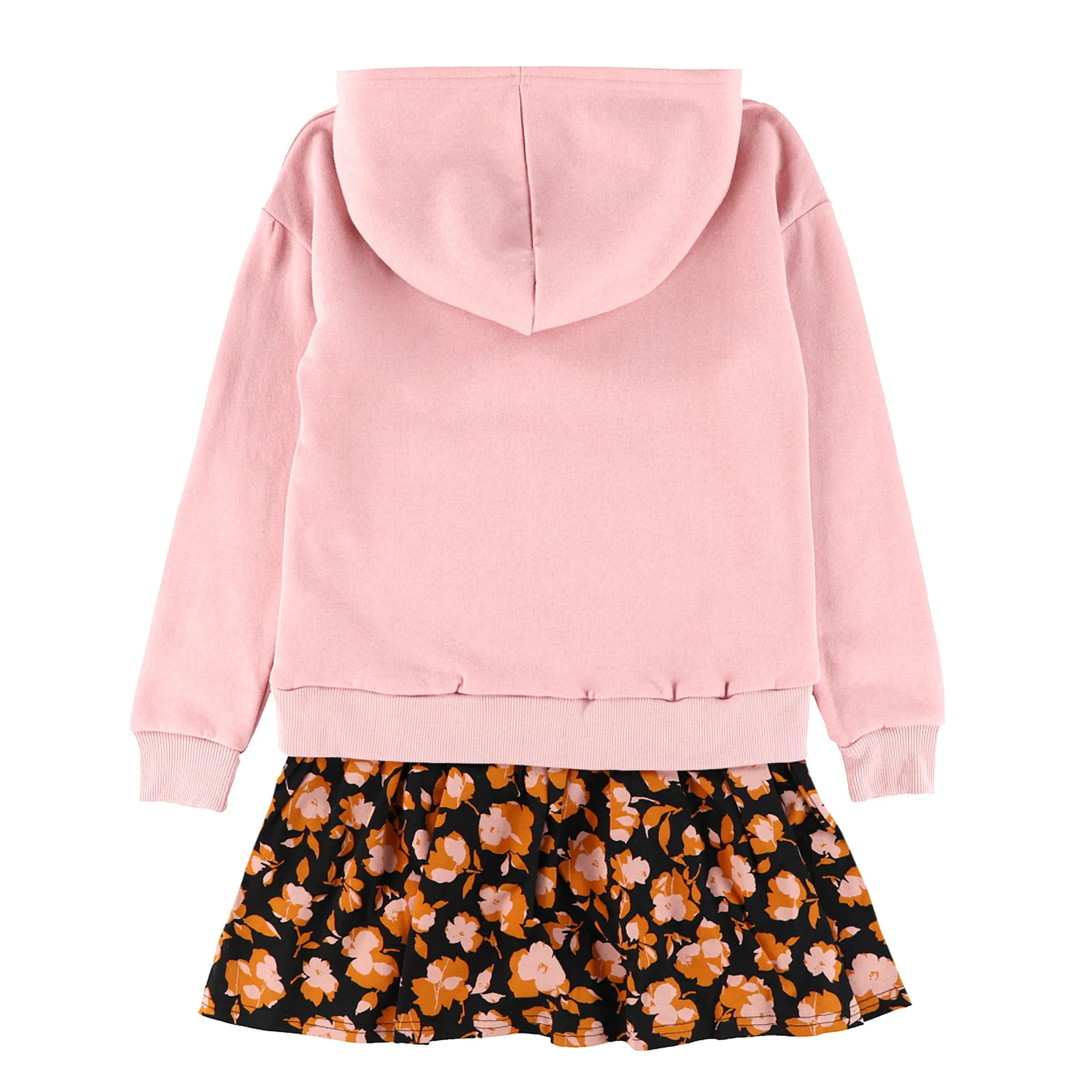 Look Robe Ouatée Capuchon Fleurs 7-14ans