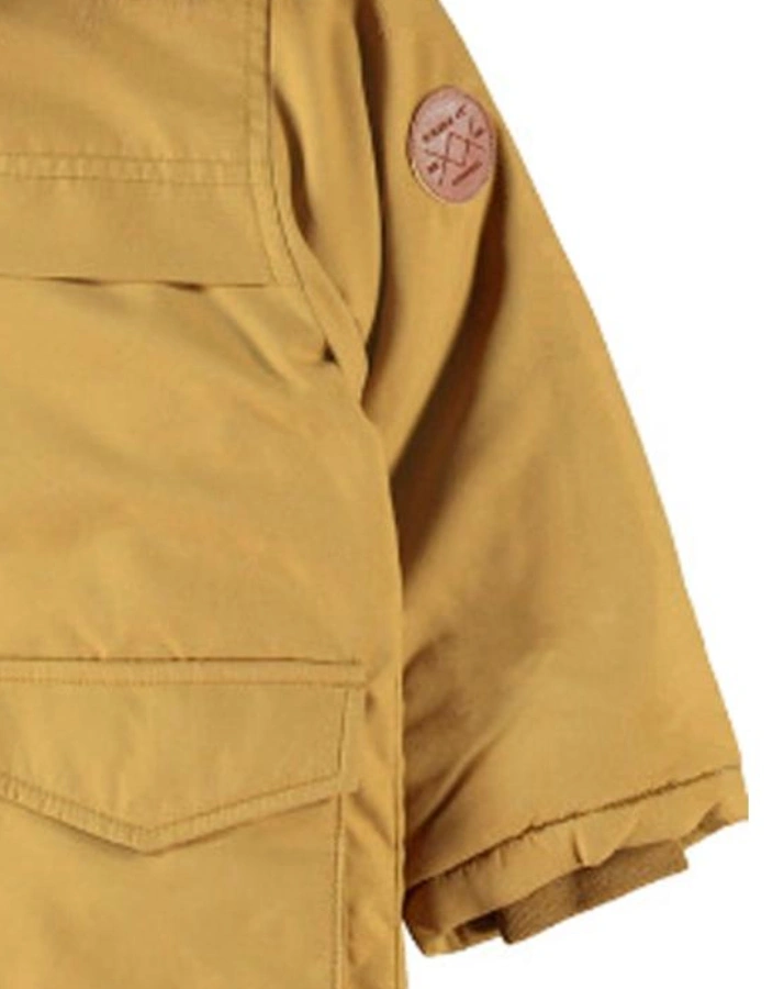 Winter-Parka NMMMABE mit Kunstfellbesatz in Medal Bronze