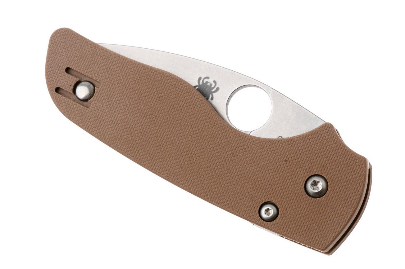Spyderco Lil' Native CPM 15V Compression Lock C230GPBN15V Brown G10, Sprint Run zakmes