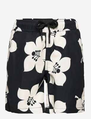 Björn Borg Kenny Badeshorts, Bb Graphic Floral Black Beauty