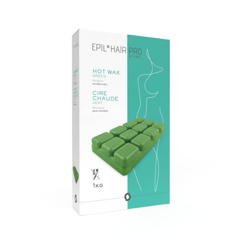 Cire à épiler barquette Verte Sibel 1 Kg