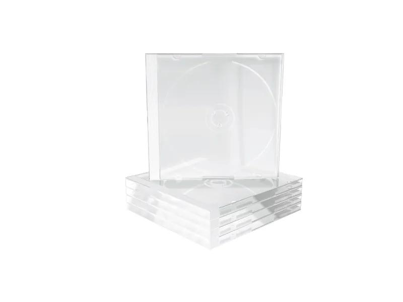 MediaRange - Cd-hylster for lagring - kapacitet: 1 CD/DVD - gennemsigtig (pakke med 100)