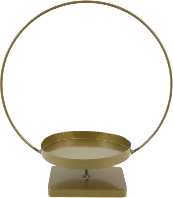Kandelaar goud D 25 H 29 cm