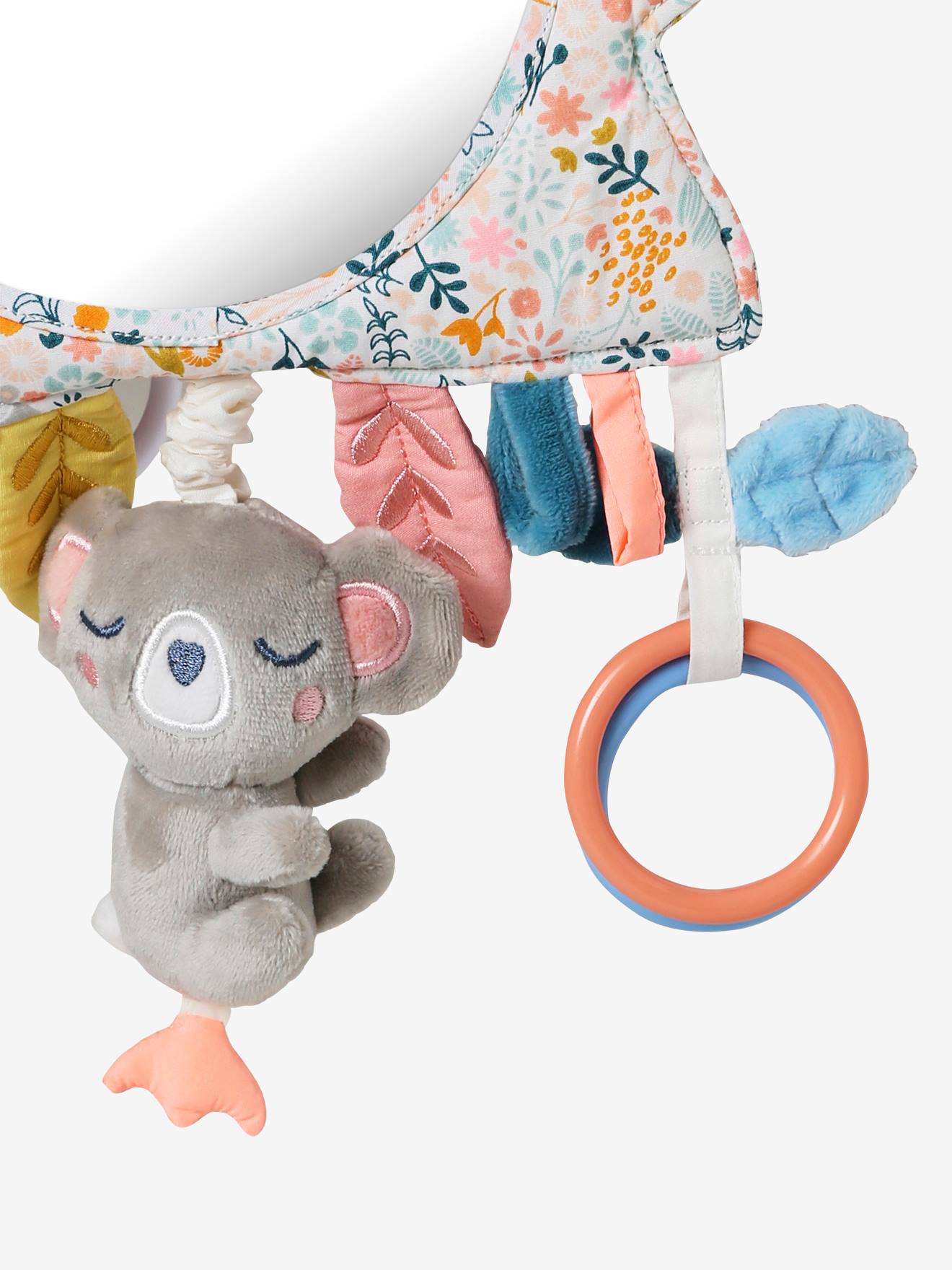 Brinquedo para pendurar ou exibir, coala rosa médio com motivos.
