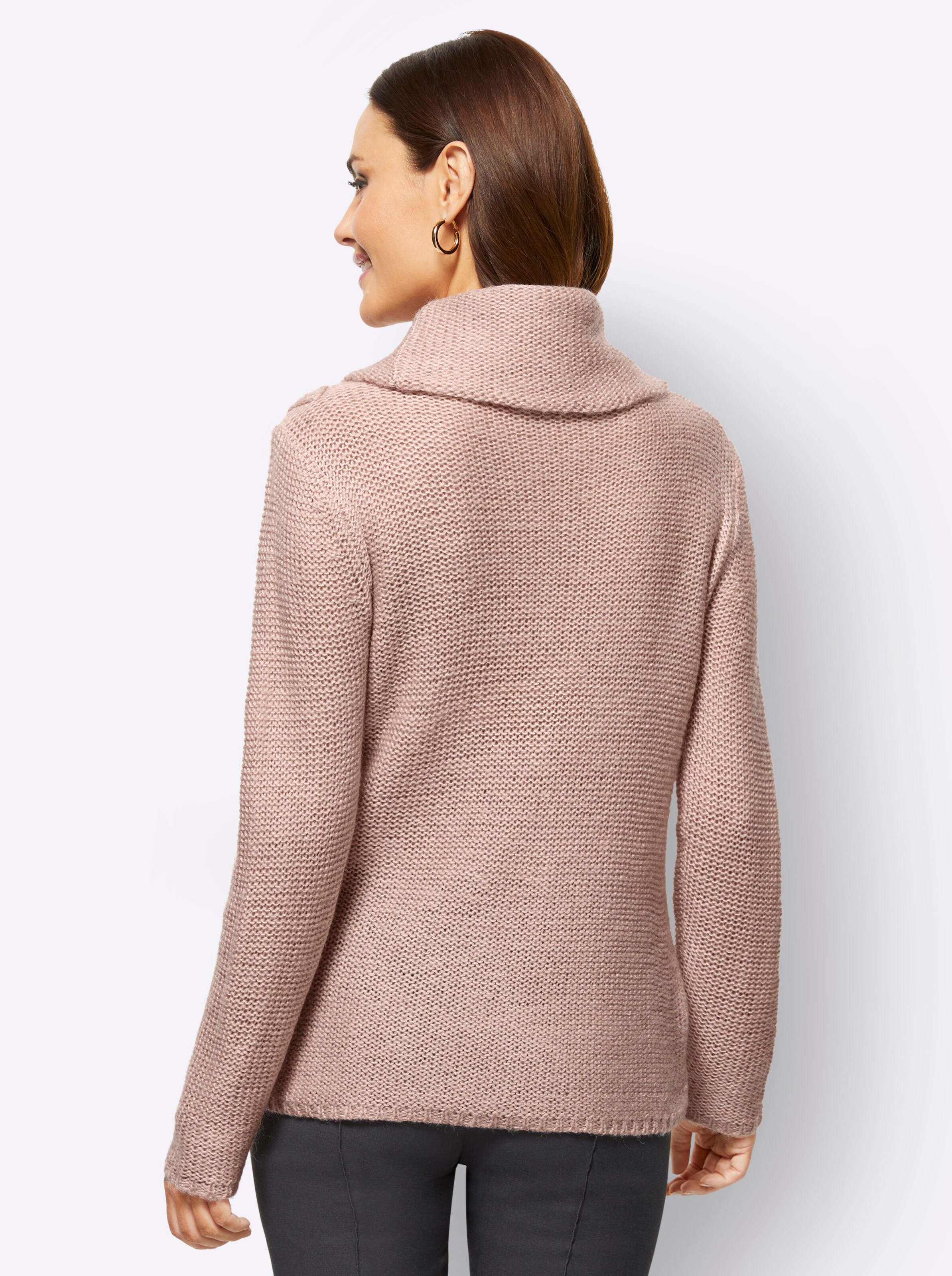 Strickpullover in puder