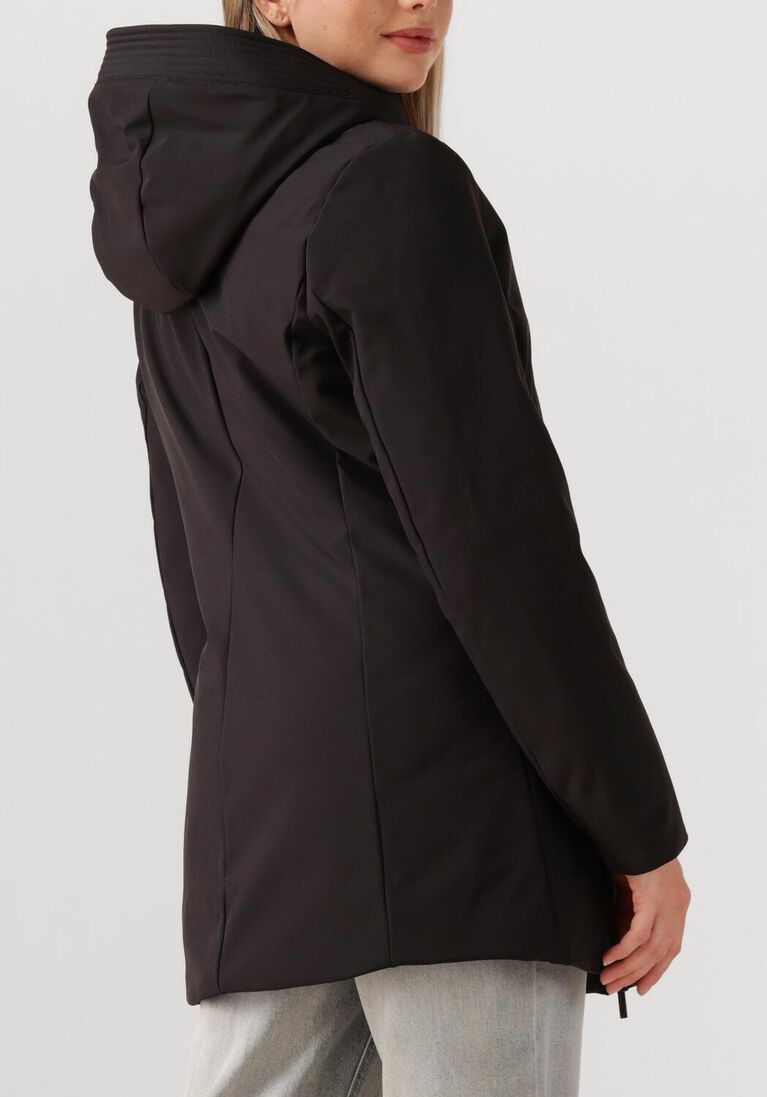 zwarte woolrich jack firth down parka