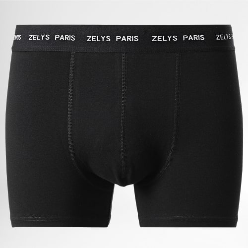 Lot De 3 Boxers Noir Blanc Gris Chiné