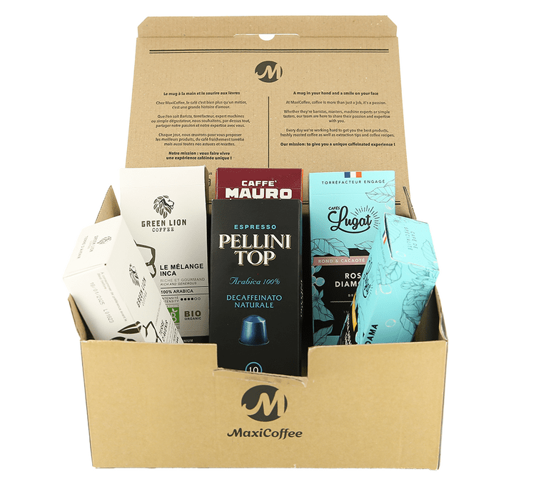 Coffret découverte 60 Capsules compatibles Nespresso® - MAXICOFFEE