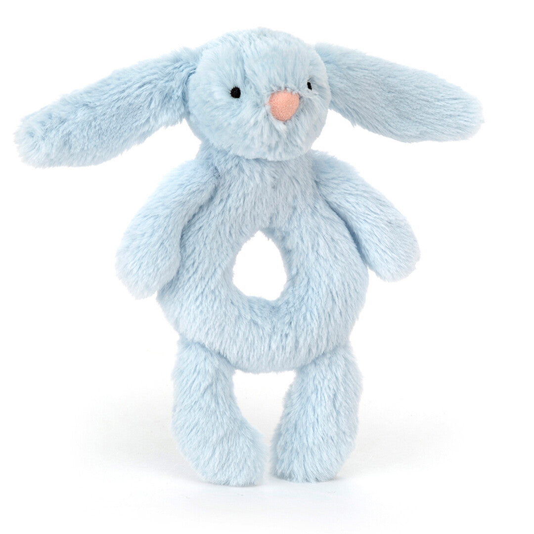 Jellycat rammelaar bashful blue konijn - 18 cm