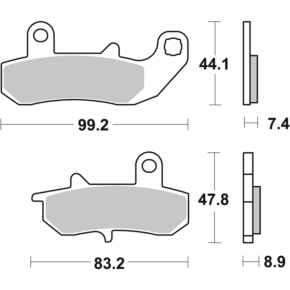 SBS - Plaquettes de frein 635HF