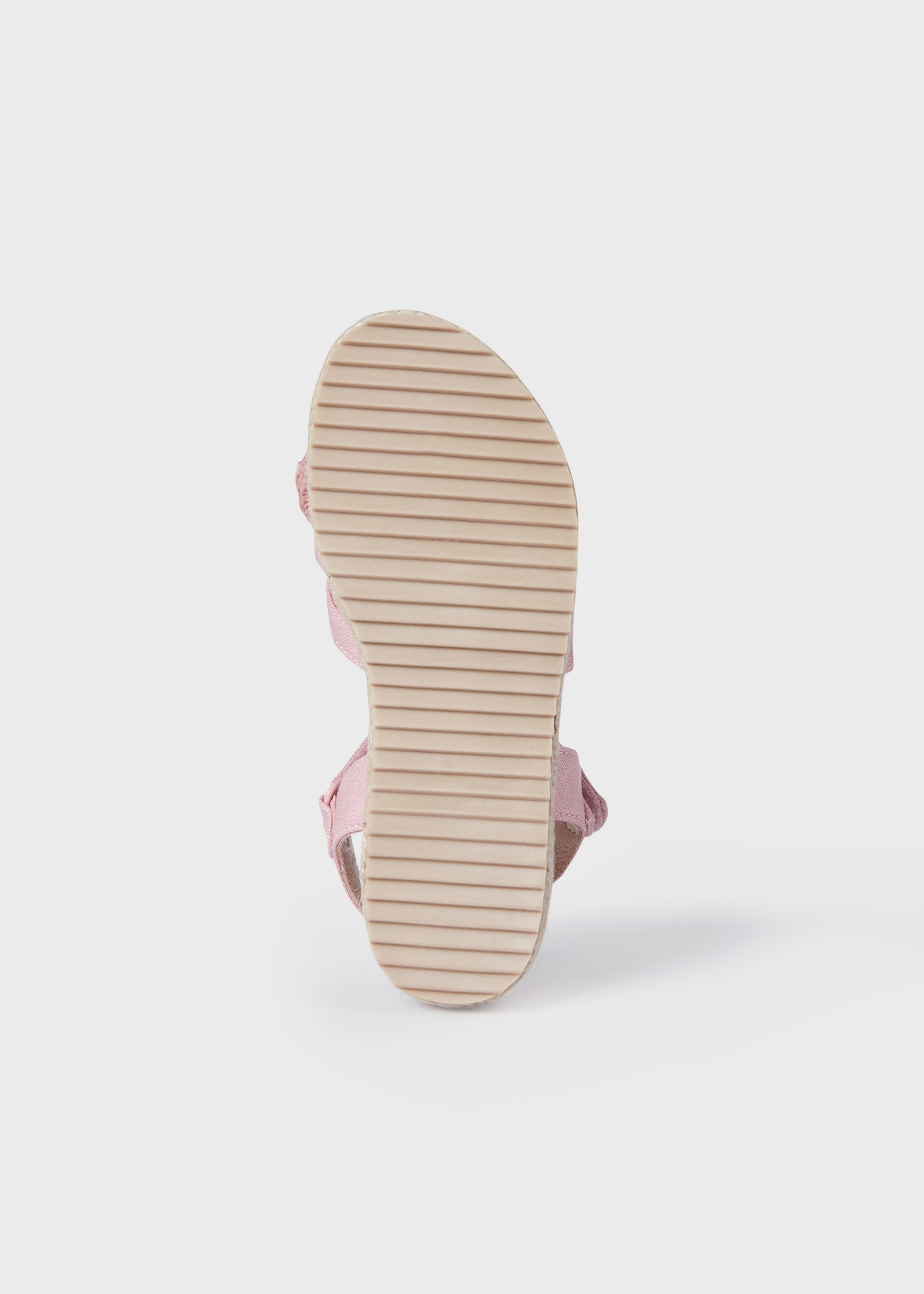 Sandália espadrille com estampa floral para menina