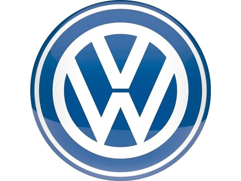 Nostalgic Art Schild VW Logo Blau/Weiss Rundes Metallschild