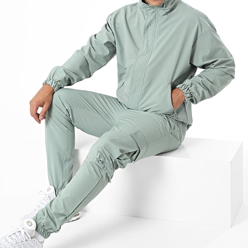 Ensemble Veste Zippée Et Pantalon Jogging KL-2073 Vert