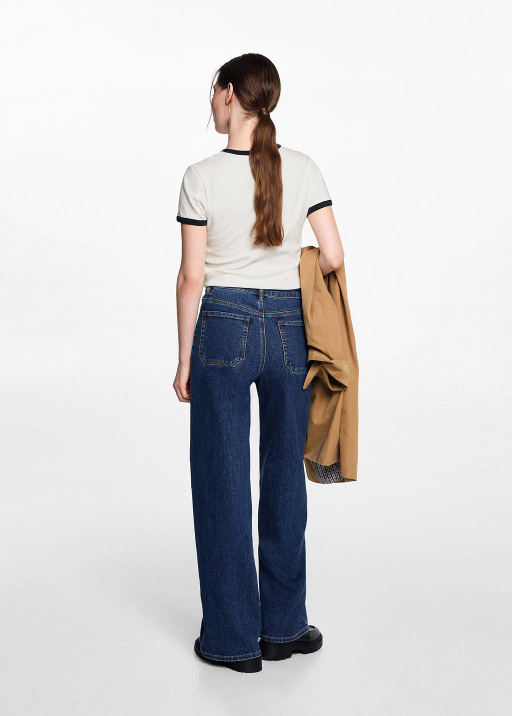 MANGO TEEN flared jeans medium blue denim