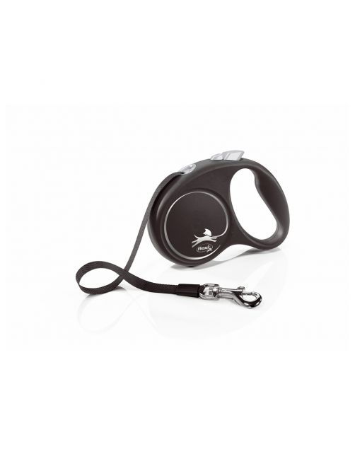 Flexi Black Design Tape S 5 m - Hondenriem
