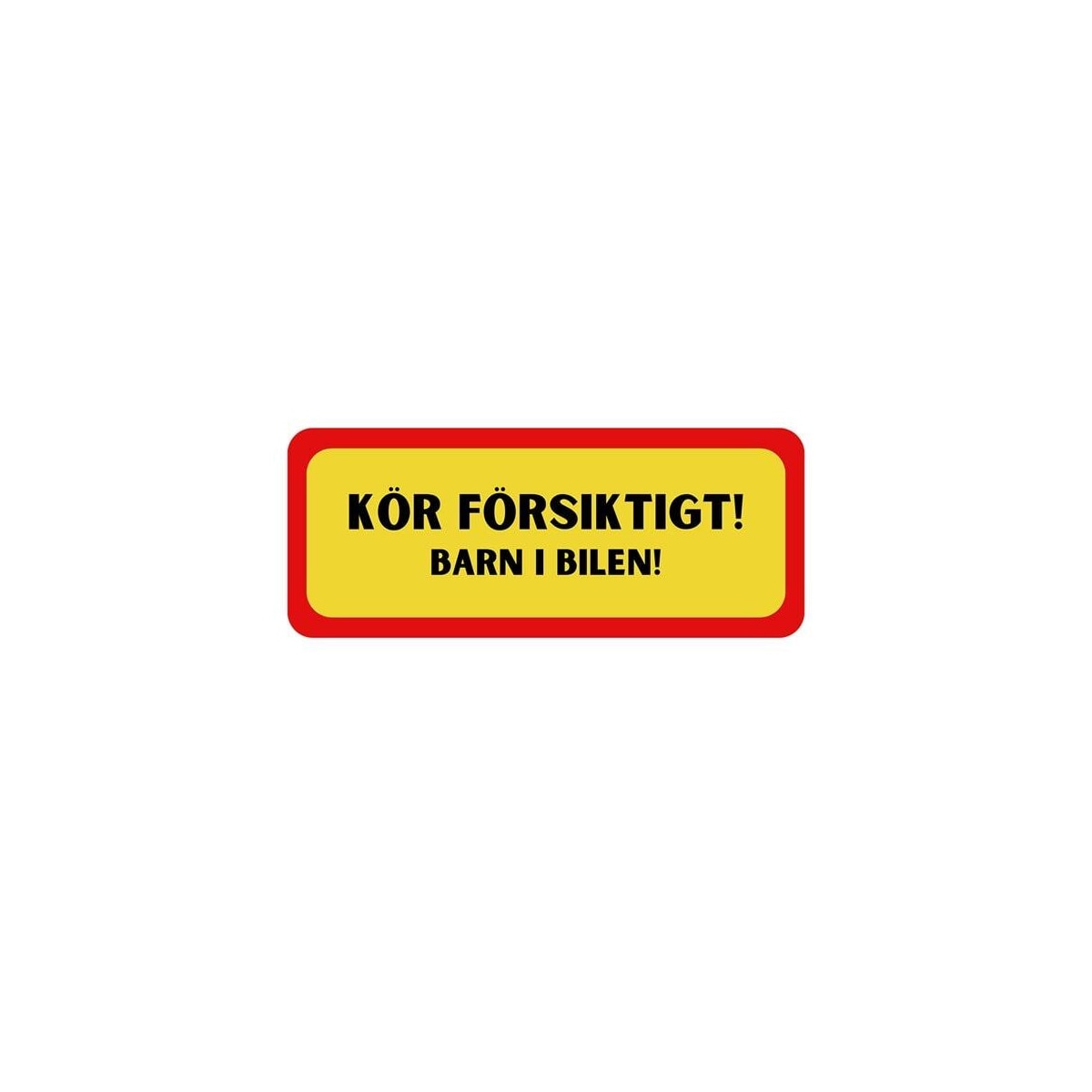 Bildekal - Barn i bilen