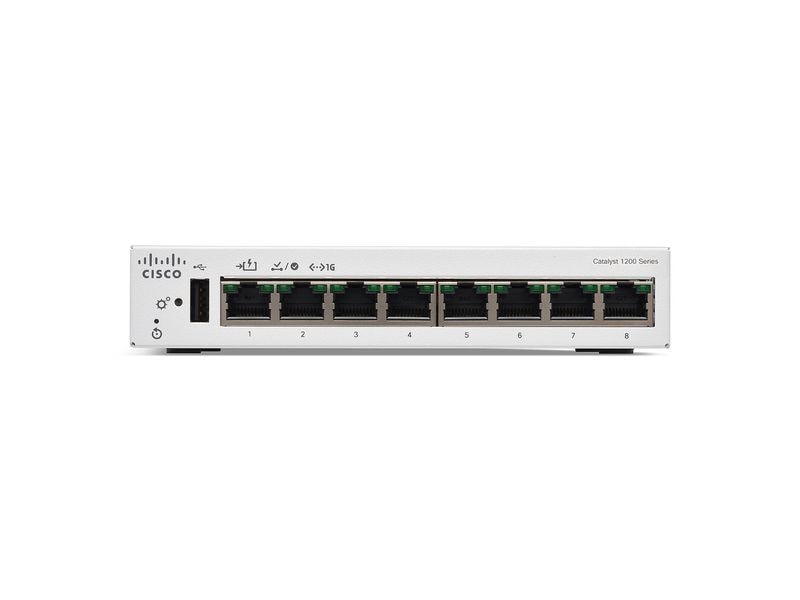 Cisco Switch Catalyst C1200-8T-D 8 Port Managebarer Layer 2  8-Port 10/100/1000 Mbps Web-Desktop-Switch