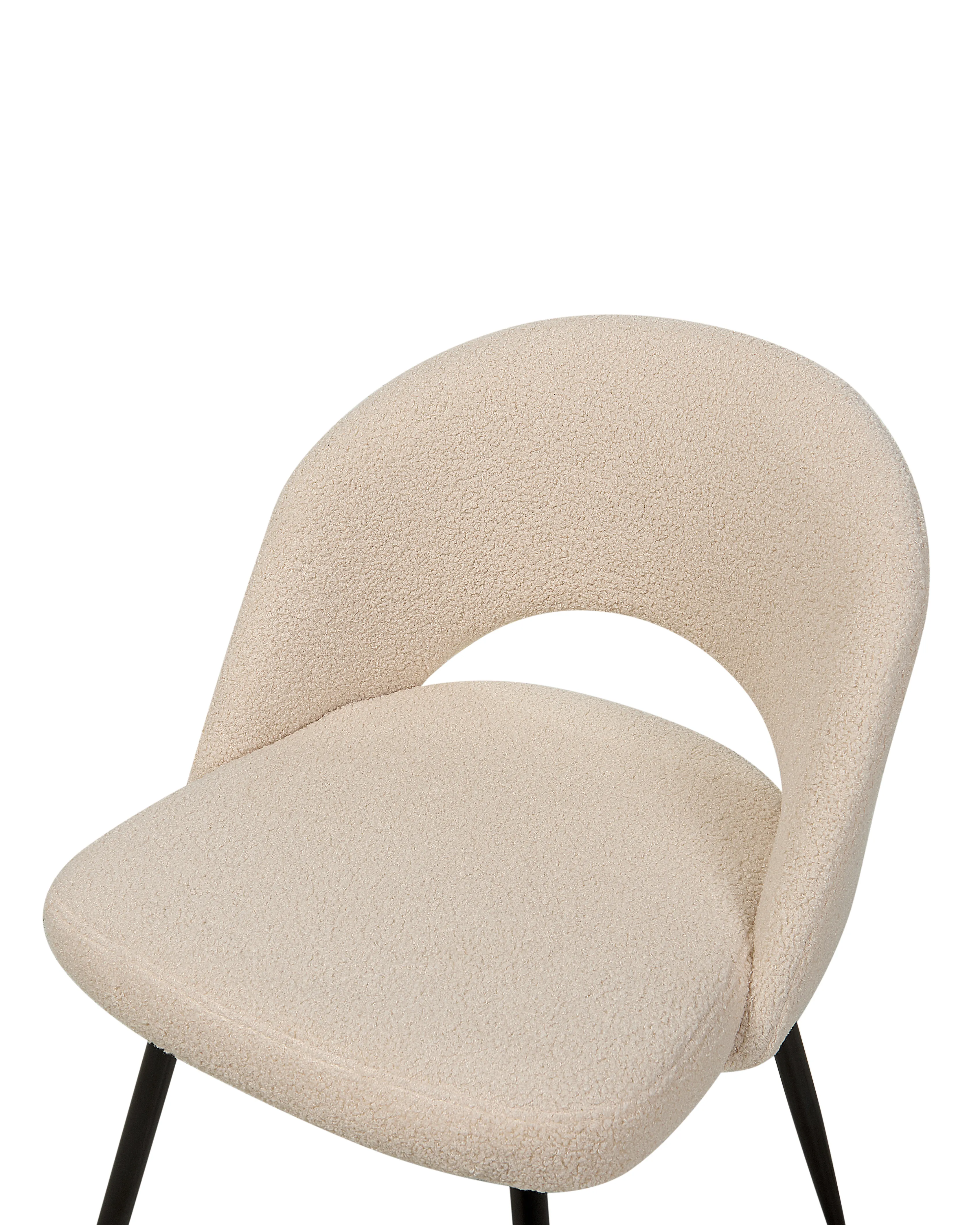 Set van 2 eetkamerstoelen ONAGA Bouclé Beige