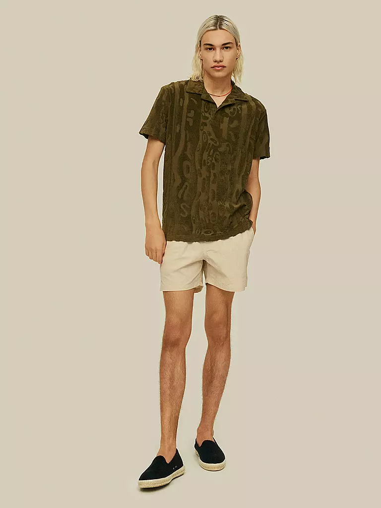 OAS Frottee Poloshirt olive