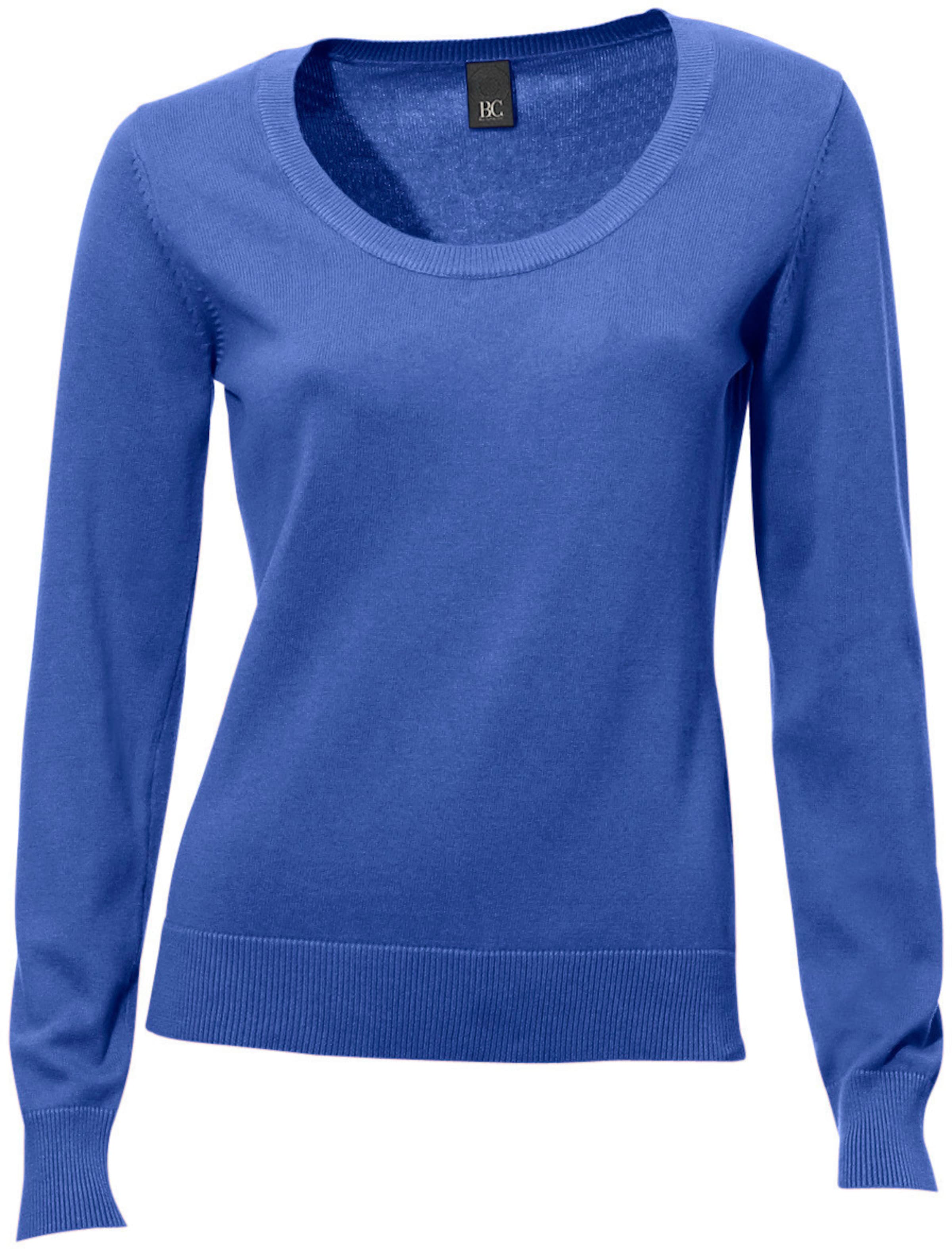heine Rundhals-Pullover in royalblau