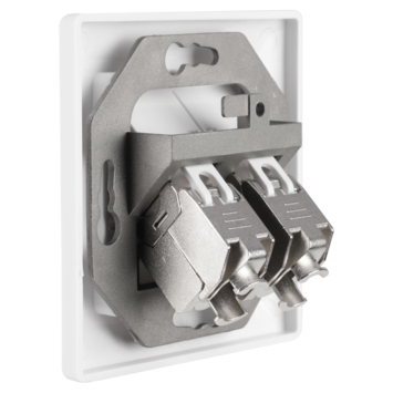 Q-Link FTP contactdoos CAT7 inbouw dubbelvoudig 8 polig RJ45