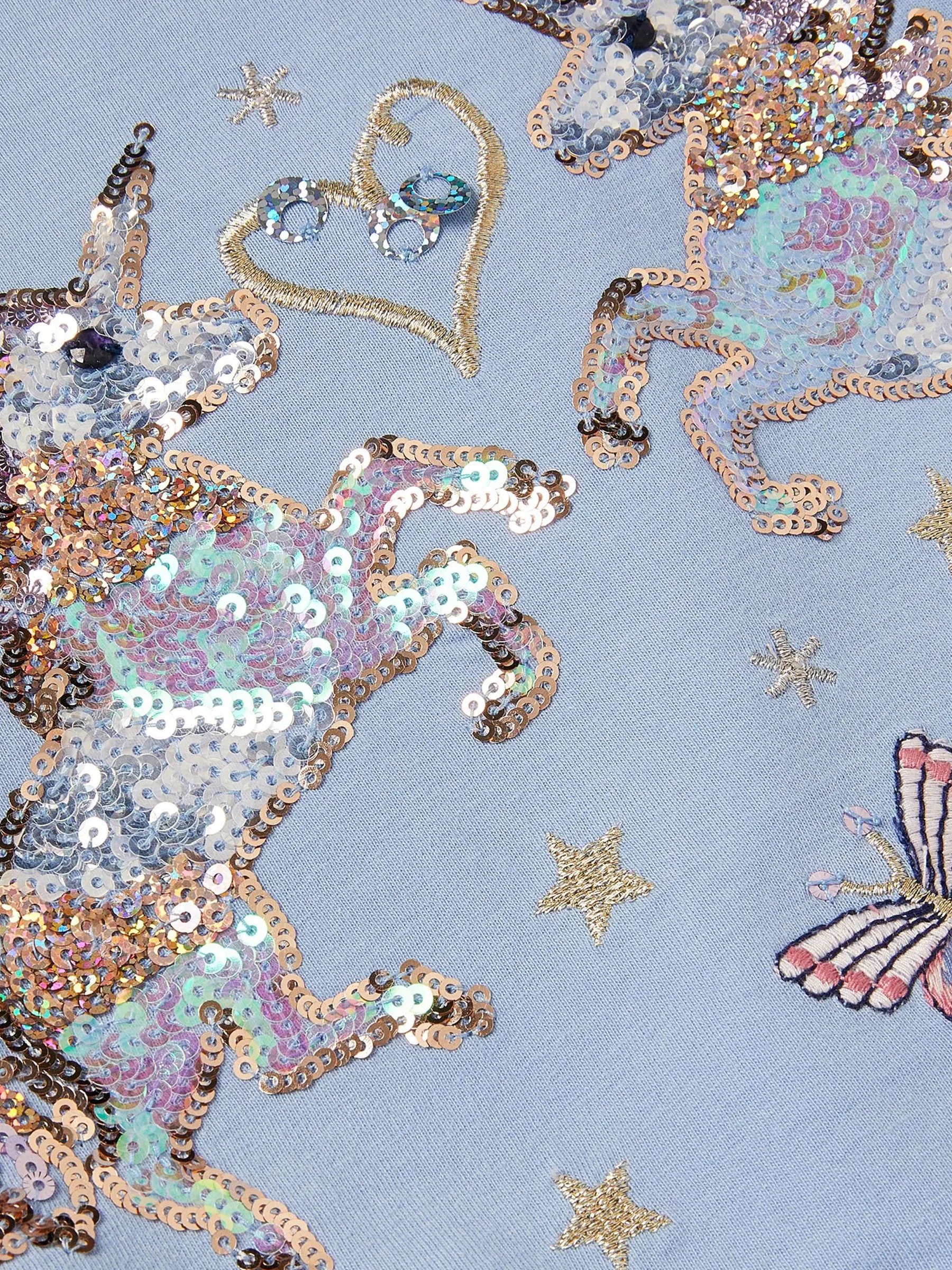 Monsoon Unicorn Embellished Disco Dress