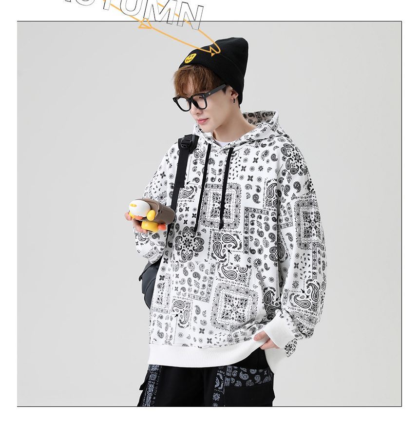 Dandyluxe - Hoodie met paisleyprint