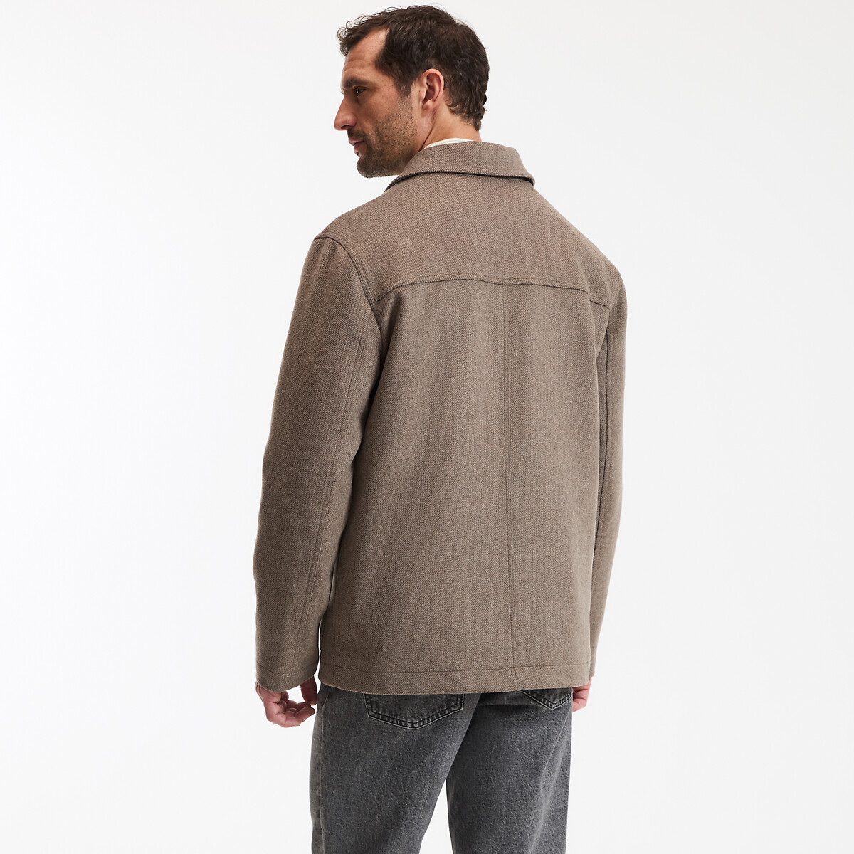 COLEÇÕES LA REDOUTE<br>Jaqueta de trabalho em lã, modelo Signature HECTOR