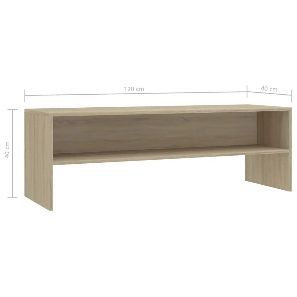 vidaXL - Tv-meubel - Bruin - Bewerkt hout