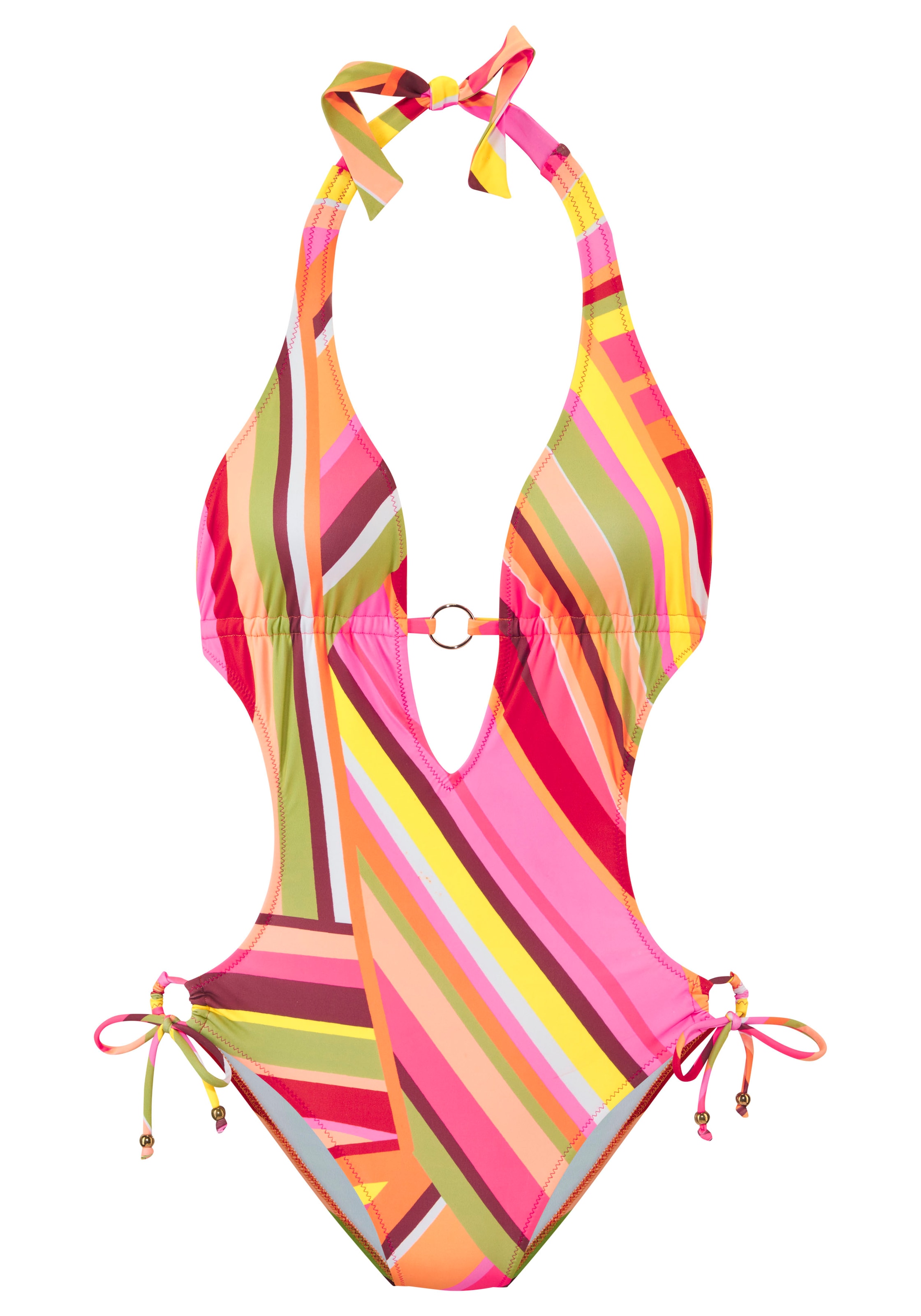 Bruno Banani Monokini , mit edlem Zierring