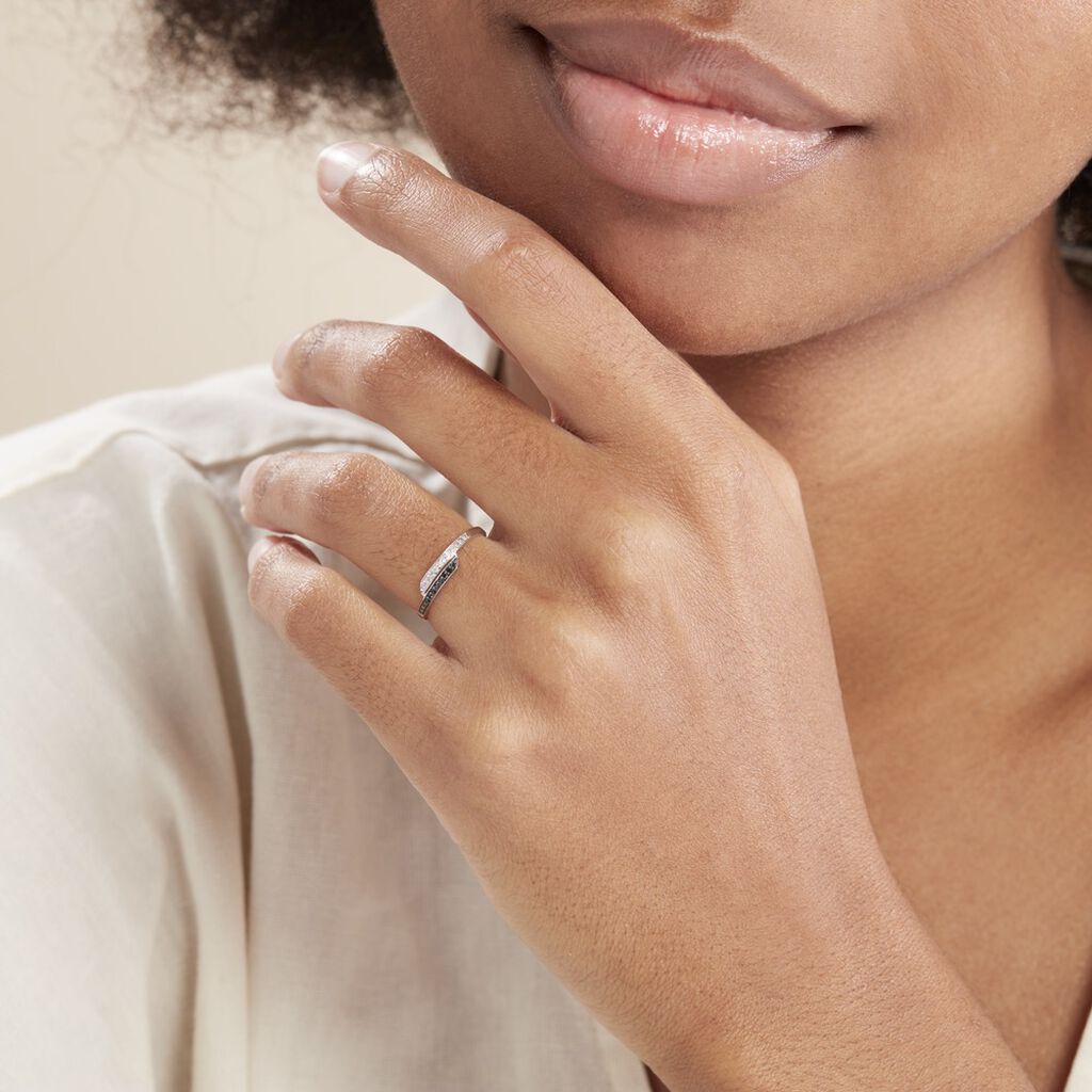 Bague Nazima Or Blanc Diamant
