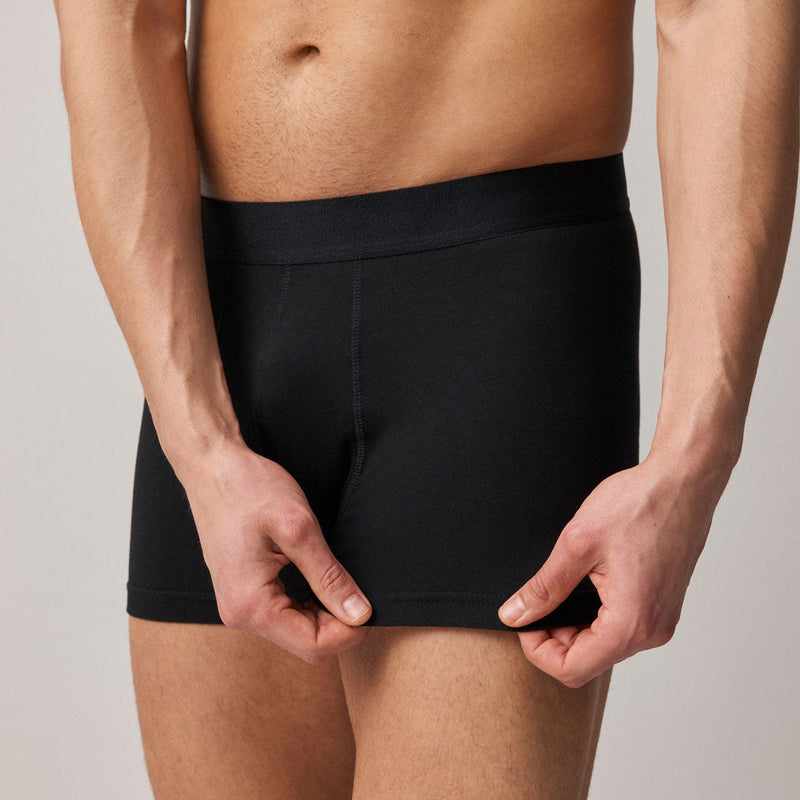 Boxershorts ohne Logo aus Bio-Baumwolle Blau
