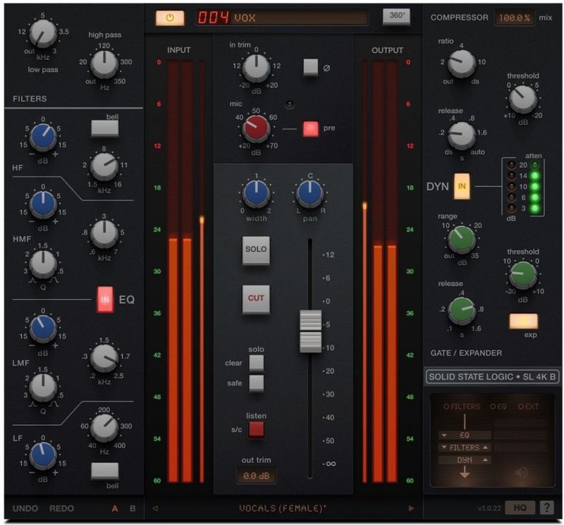 SSL 4K B Channel Strip