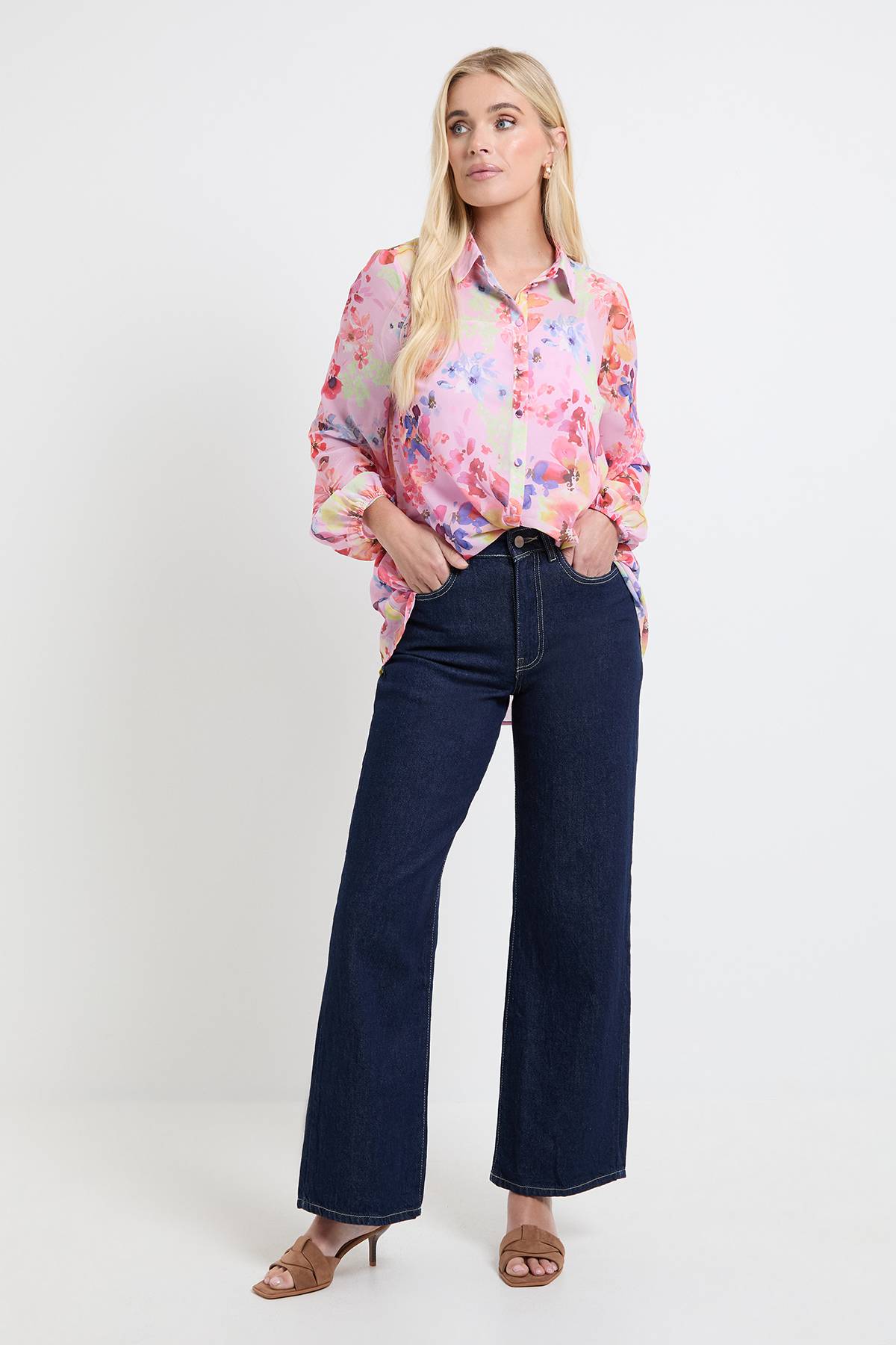 Wallis Chemise Longue Petite À Ourlet Asymétrique