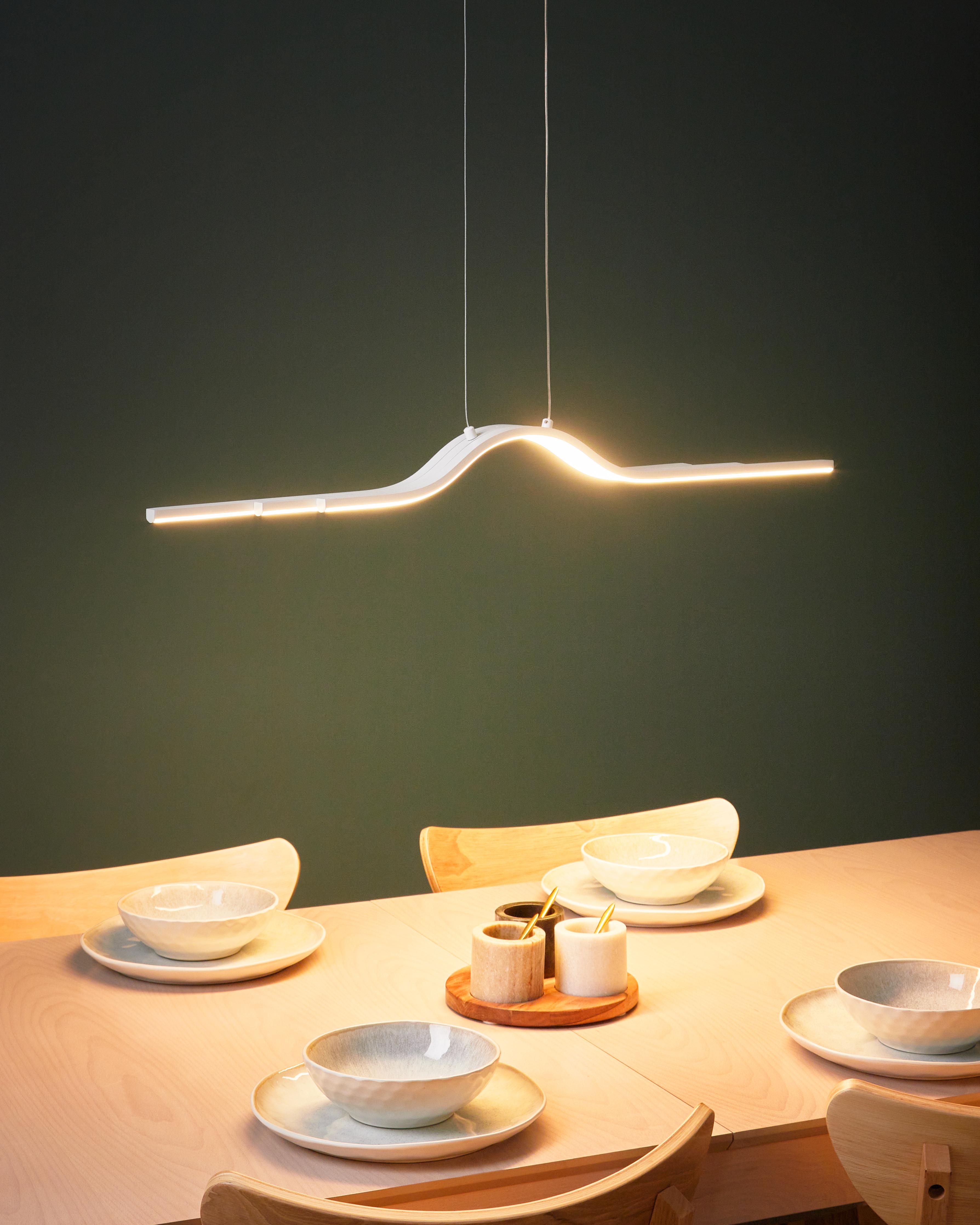 LED hanglamp HONGU met dimmer Metaal Wit