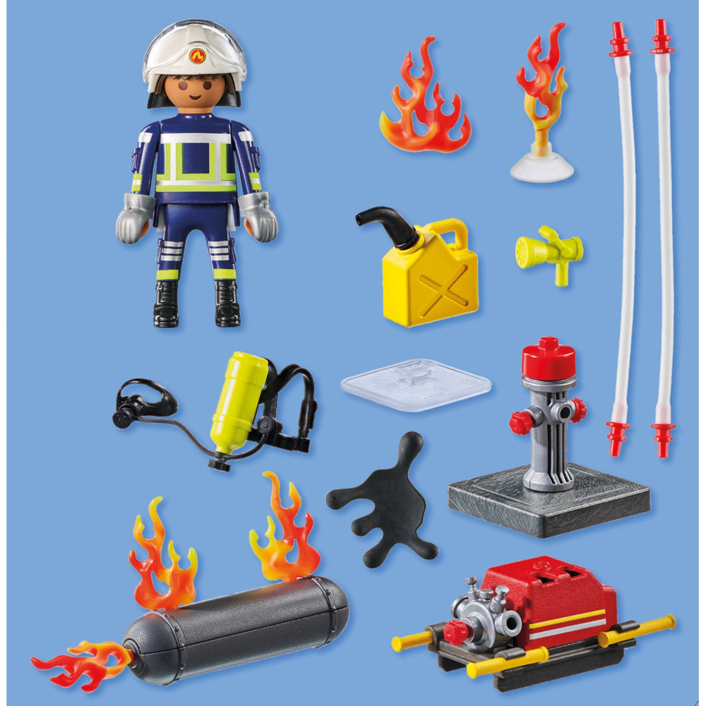 Køb Playmobil® Firefighter With Water Pump