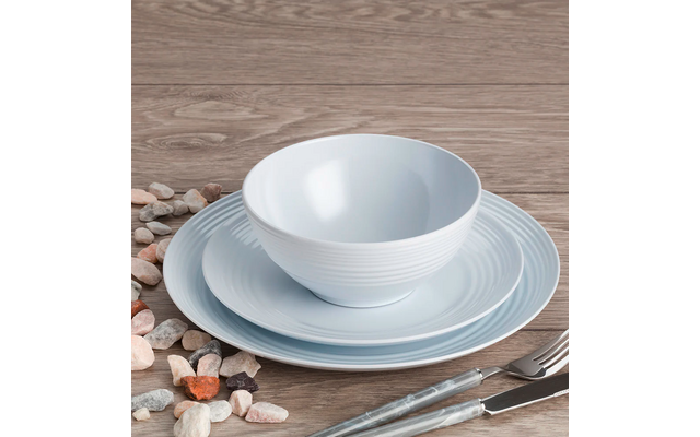 Flamefield Non-Slip Melamin Geschirr-Set 12 teilig