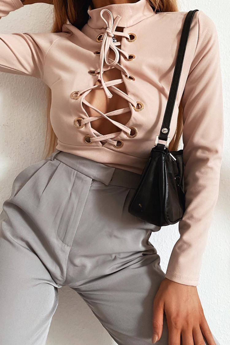 Body col montant lacé