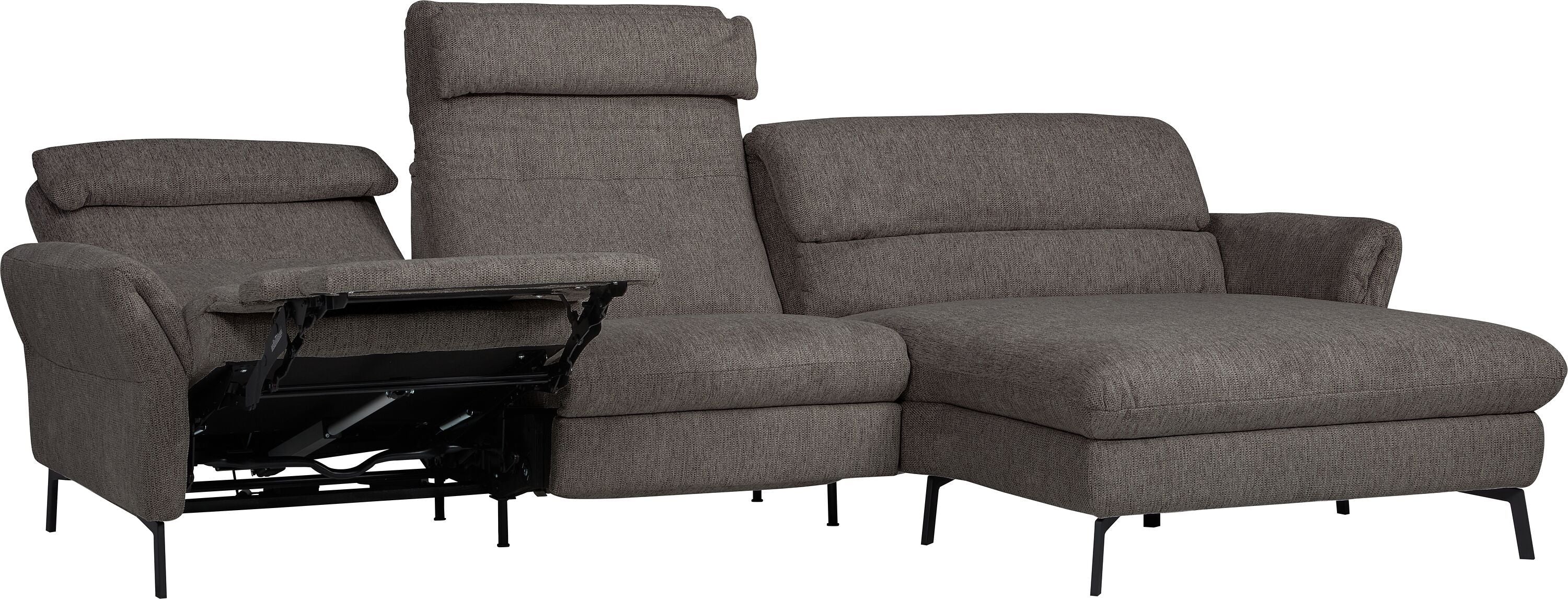 SEBO Ecksofa - Dunkelgrau / B: 284.0 cm x T: 161.0 cm x H: 84.0 cm
