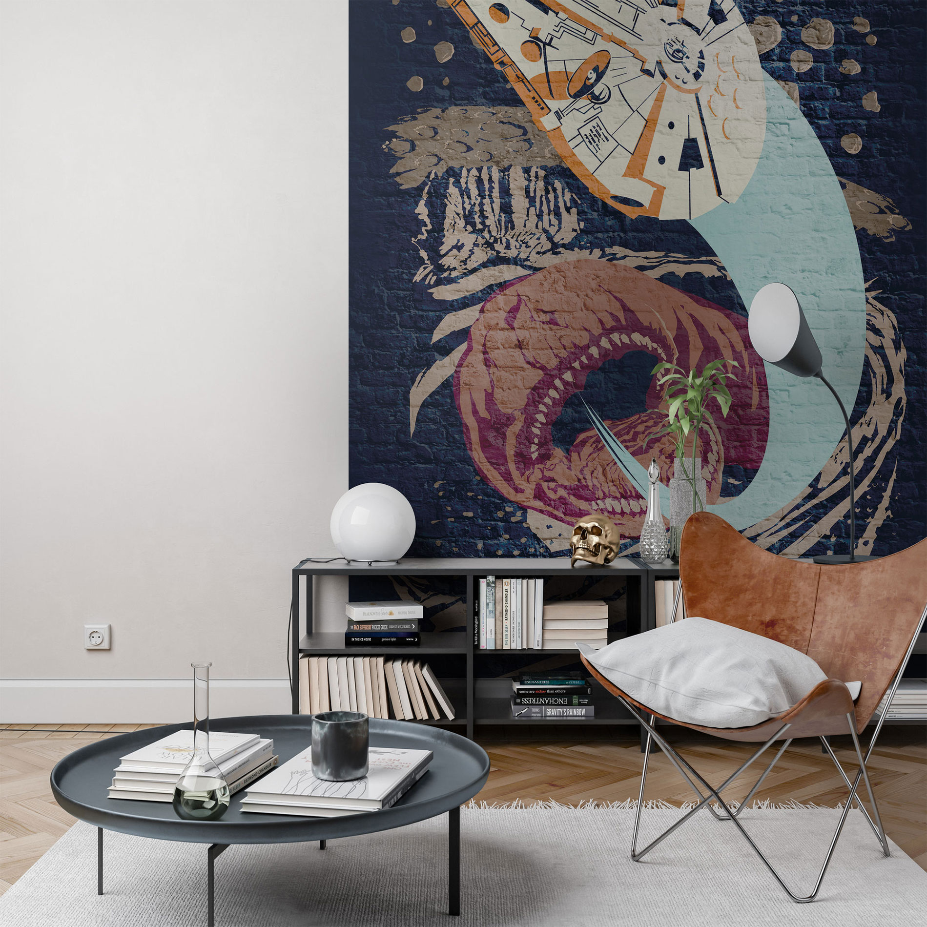 Vlies-Fototapete STAR WARS CONCRETE ASTEROID - 200x280 cm