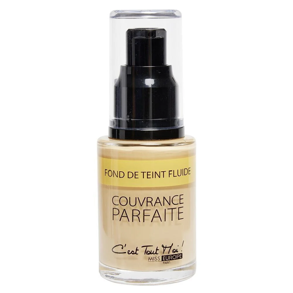 Fond de teint fluide couleur miel n°02