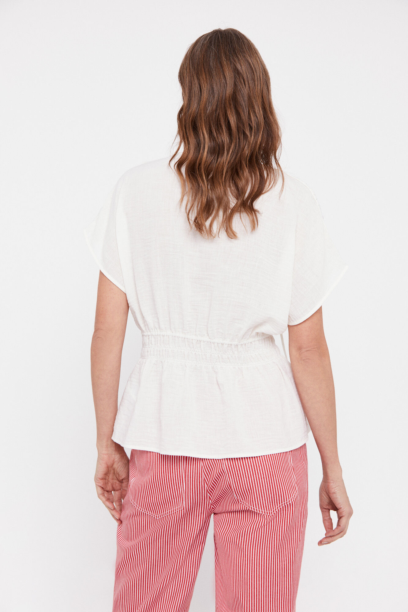 Blusa com elástico - Branca