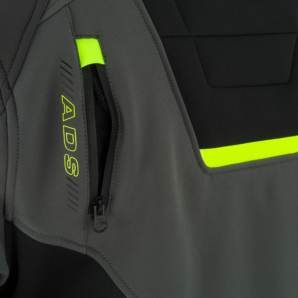 Bering - Blouson Diskor Gris / Jaune fluo