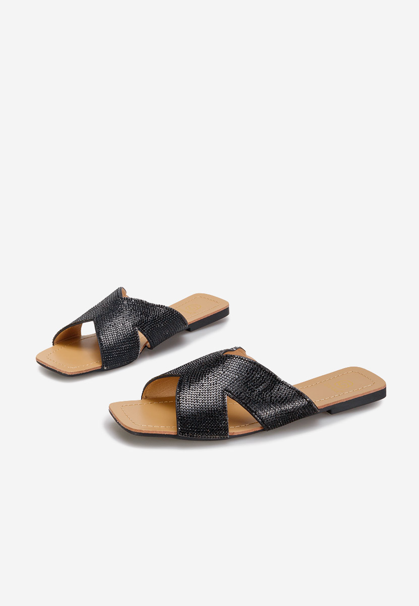 Mules élégantes noirs Reya