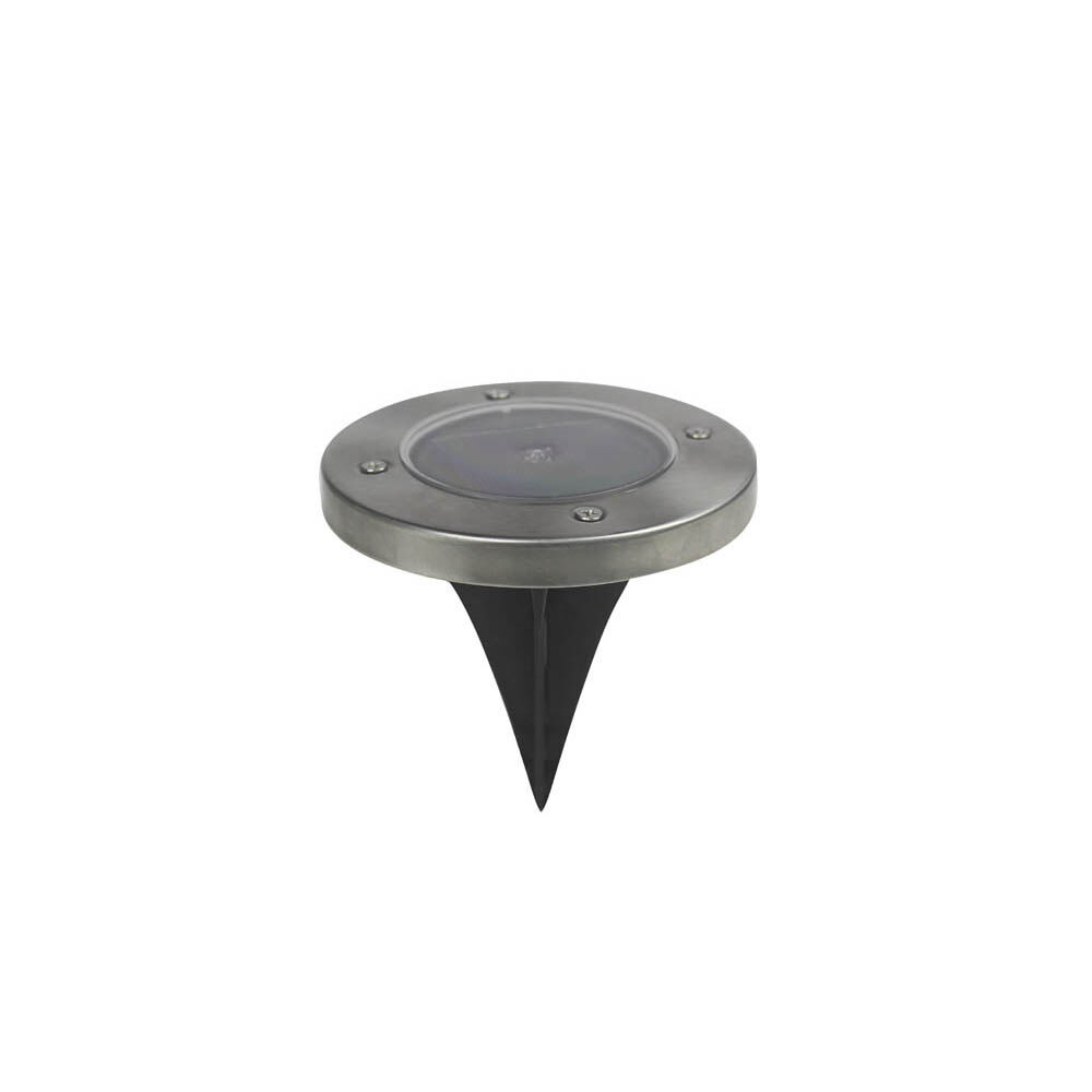 Spot solaire encastrable 1 LED blanc froid x2