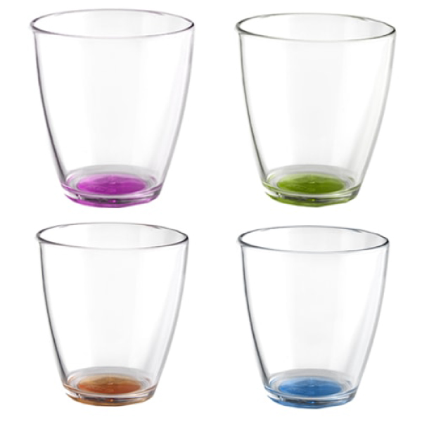 Lot de 4 Verres Tahiti antidérapant