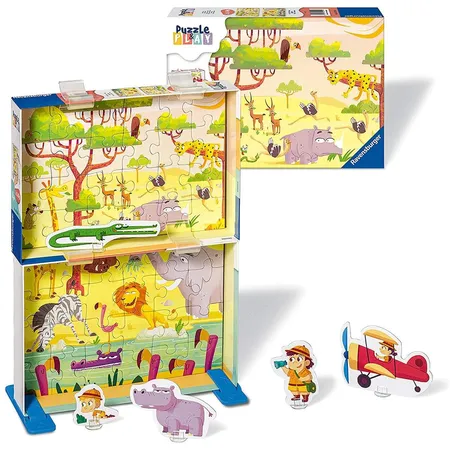Ravensburger Kinderpuzzle Puzzle&Play Tiere 2, 2x24 Teile