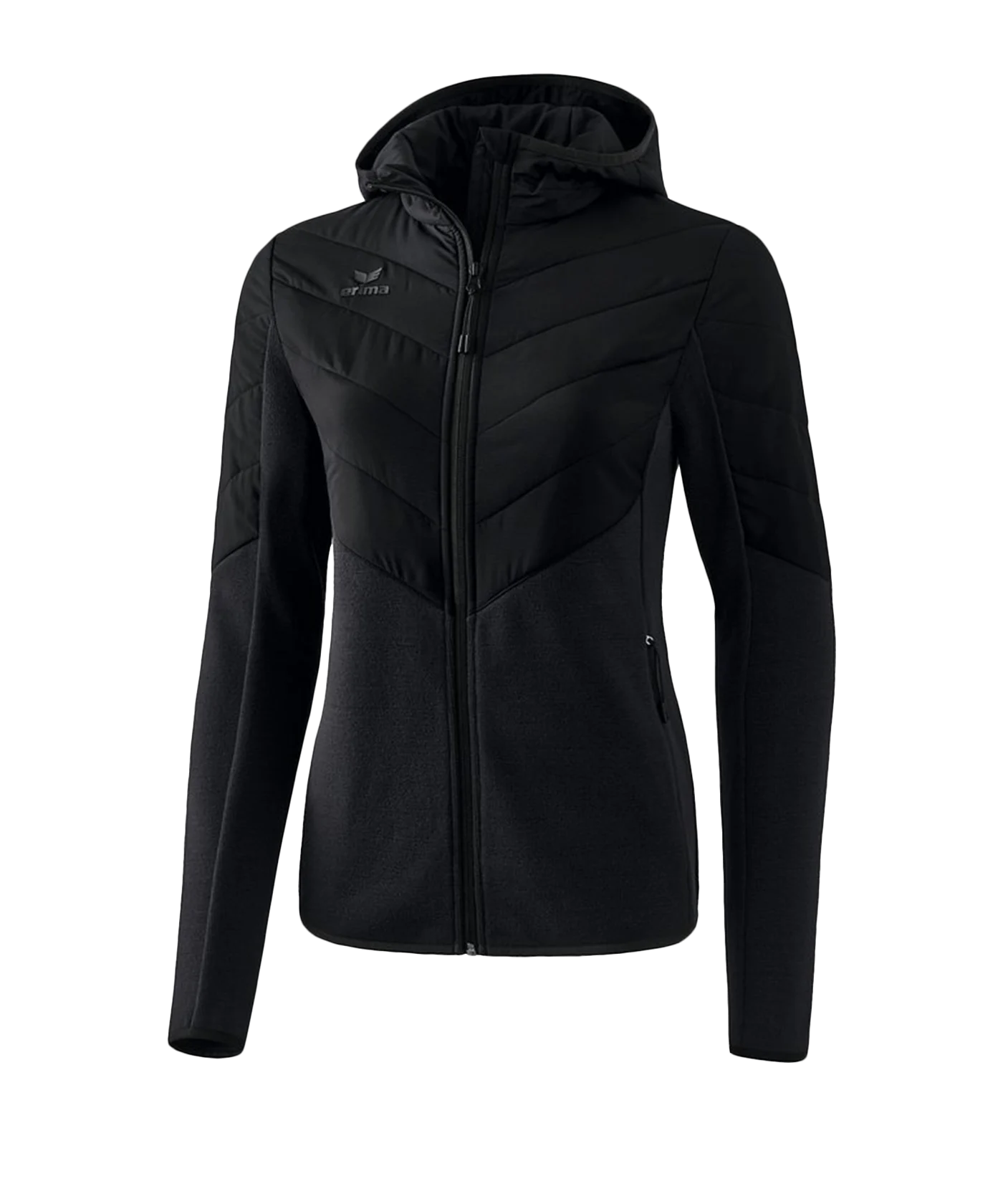 Erima Stepp-/Strickjacke mit Kapuze Damen Schwarz