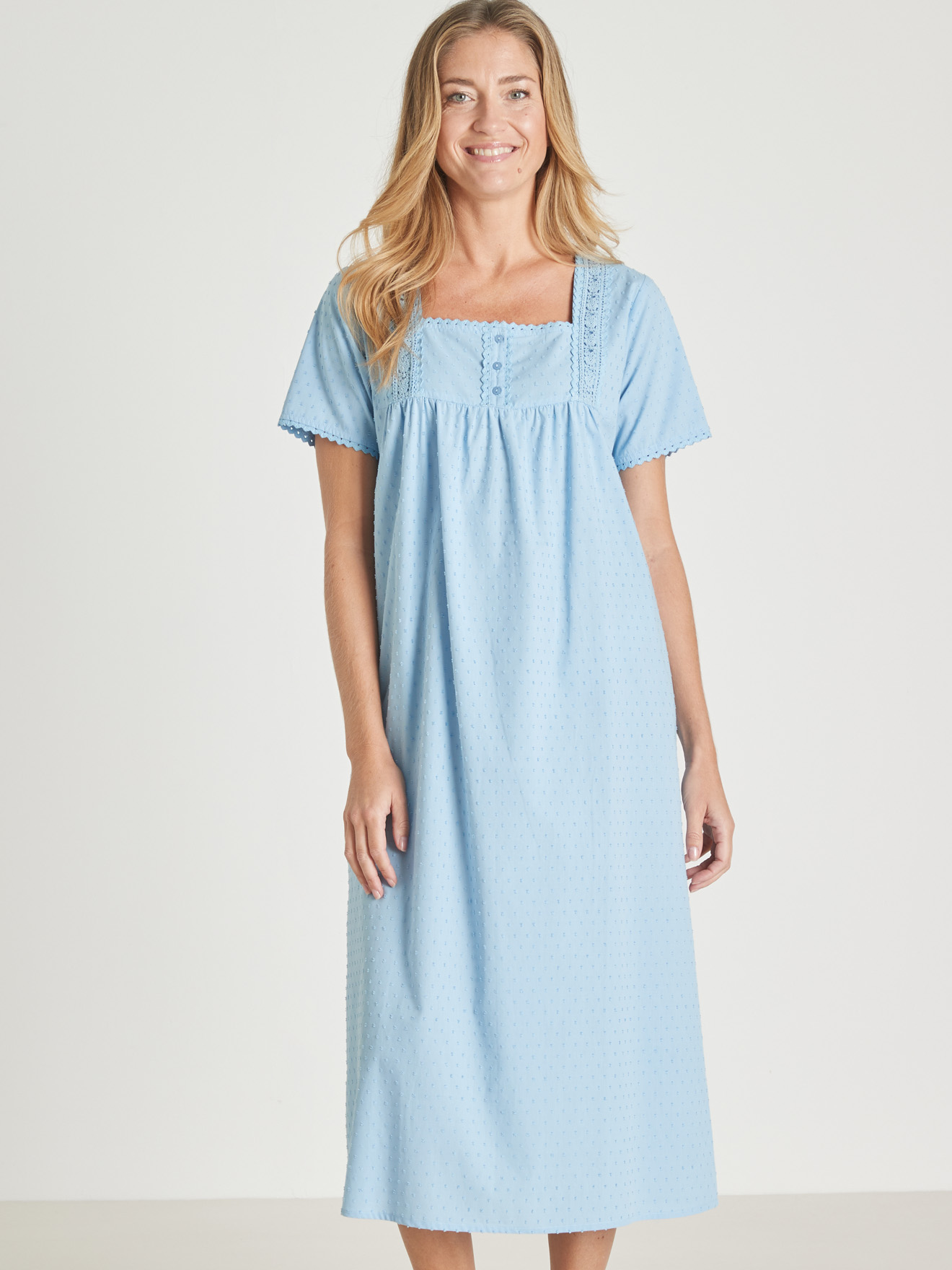 Chemise de nuit plumetis