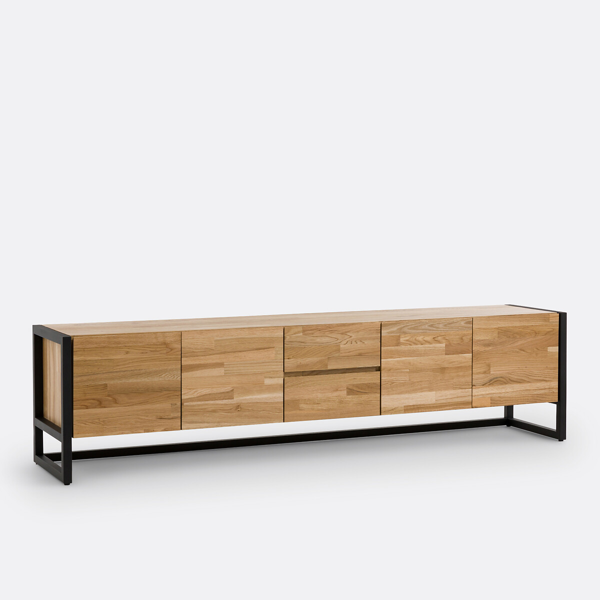 LA REDOUTE INTERIEURS<br>Móvel para TV/sistema de som em carvalho e folheado, 200 cm de comprimento, Hiba